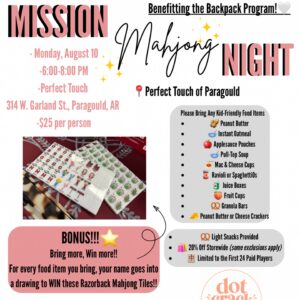 Mission Mahjong Night Ticket