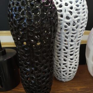 Sagebrook Home 13.5 in. Jackson Pierced Ceramic Table Vase