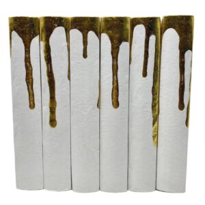 E Lawrence Dripped Distressed Gold