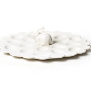 Coton Colors Rabbit-Shaped Egg Tray in White