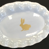 Coton Colors Rabbit Oval Platter
