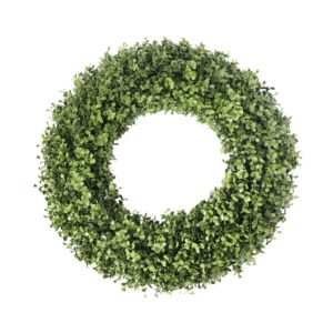 UV Boxwood Round Wreath 19 Inch