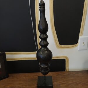 Medium Black Decorative Sculpture