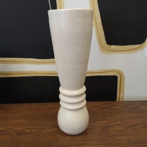 Large Cream Textured Vase