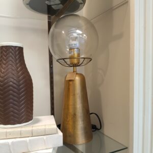 Metal Table Lamp With Gold Bottom