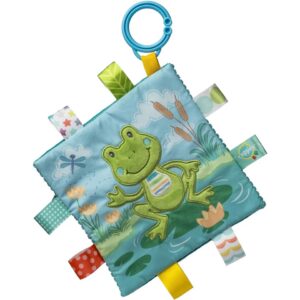 Taggies Crinkle Me Activity Toy with Baby Paper & Squeaker and Sensory Tags - Frog