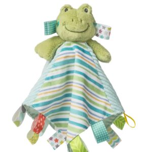 Taggies Lovey Baby & Toddler Stuffed Animal Plush Soft Snuggle Toy with Sensory Tags - Frog