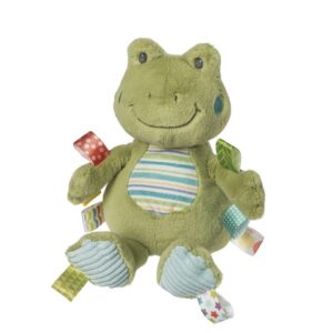 Taggies Stuffed Animal Huggable Plush Soft Toy with Sensory Tags - Frog