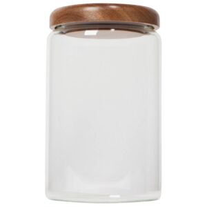 Glass Jar with Acacia wood lid - 32 oz