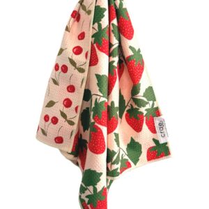 Crae Berries & Cherries: Reversible Hand Towel