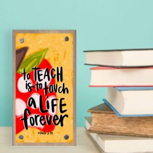 Baxter and Me Teach Touch A Life Forever Driftwood Happy Block