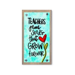 Baxter and Me Teachers Plant Seeds Driftwood Happy Block