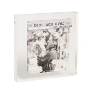 Mud Pie Silver Acrylic Mini Mom Frame