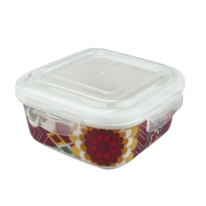 French Bull Square Porcelain Food Storage Container - Mosaic