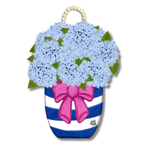 DK Hydrangea Jar Door Hanger