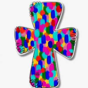 Dk Cross Stained Glass Mini