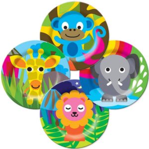 French Bull Jungle Kids Plate Set