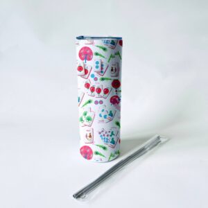 Mahjong Alphabet Pattern Tumbler 20 oz