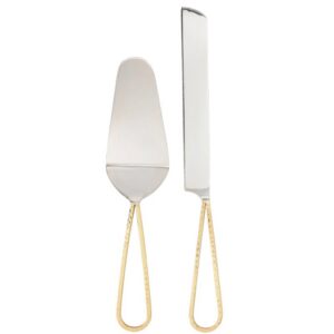 Santa Barbara Design Studio Golden Loop-Handled Cake Set - Pair