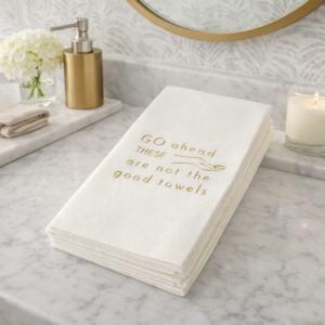 Maven Home Guest Towel Napkins, Go Ahead