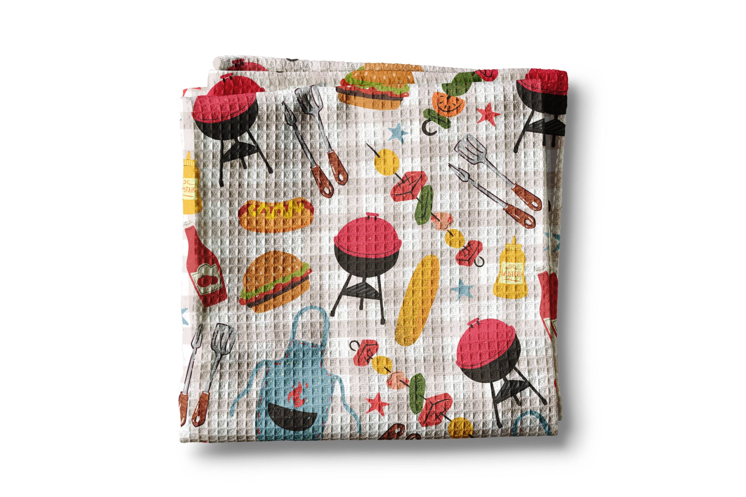Fathers Day BBQ Grill Kitchen Towel Summer Cookout Gift 1 Fathers Day BBQ Grill Kitchen Towel Summer Cookout Gift