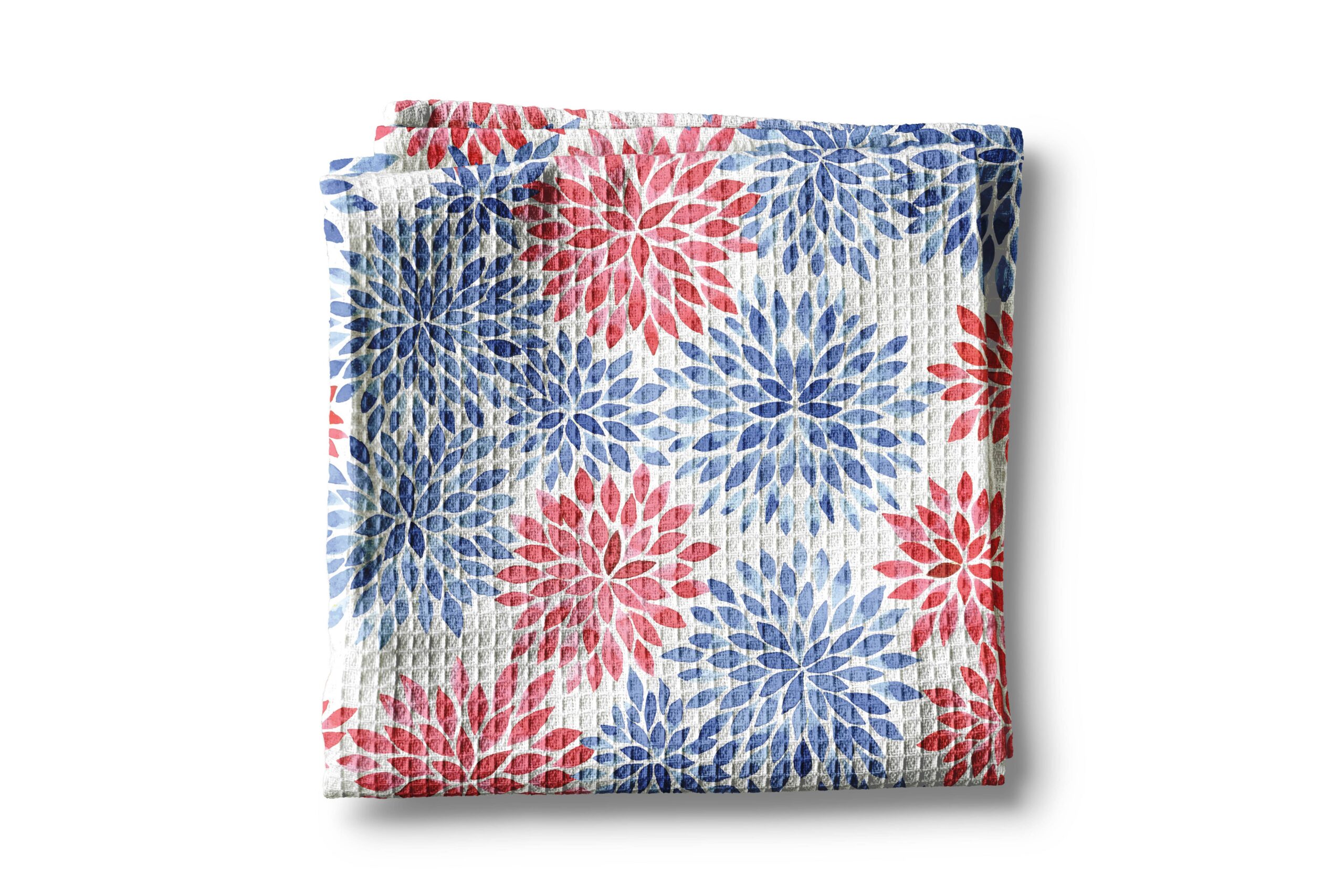 4th July Patriotic Red White Blue Flag Kitchen Towel Waffle 1 4th July Patriotic Red White Blue Flag Kitchen Towel Waffle