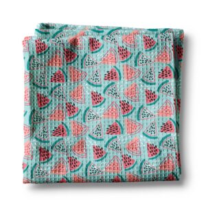 Canary Road Watermelon Waffle Kitchen Towel Festival Summer Fruit Market