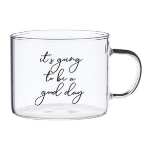 Santa Barbara 16 oz Large Glass Mug (Good Day)