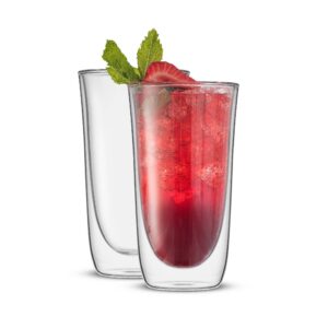 Spike Double Wall Drinking Glasses, Set of 2