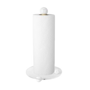 Classic Touch Decor Paper Towel Holder with Ball Legs and Knob