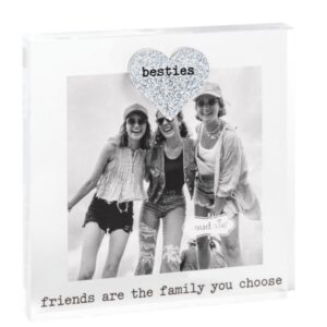 Mud Pie Silver Acrylic Besties Frame