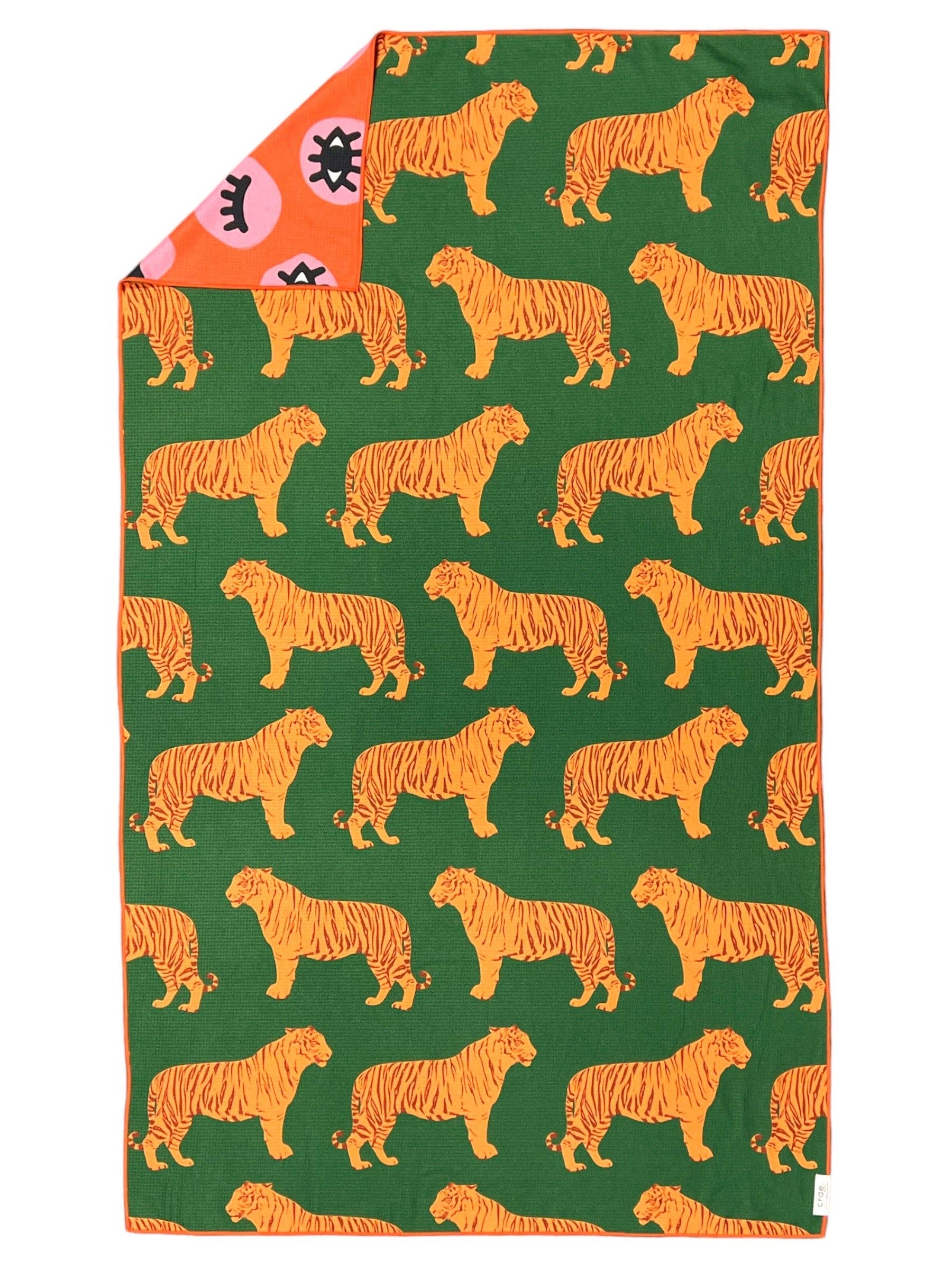 Crae Eye Of The Tiger Pool Towel: Reversible 1 Crae Eye Of The Tiger Pool Towel: Reversible