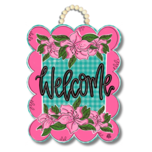 DK Azalea Welcome Door Hanger