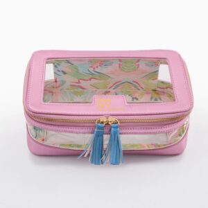 Oh My Mahjong Metallic Light Pink Tile Storage Bag