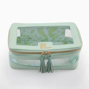 Oh My Mahjong Mint Tile Storage Bag