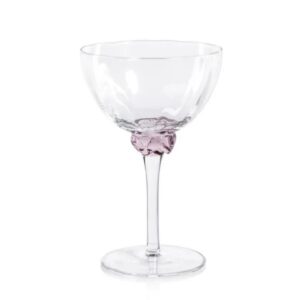 Zodax Colette Martini Glass Pink