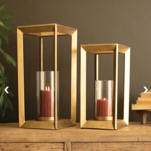 Kalalou Lanterns Set of 2 Metal