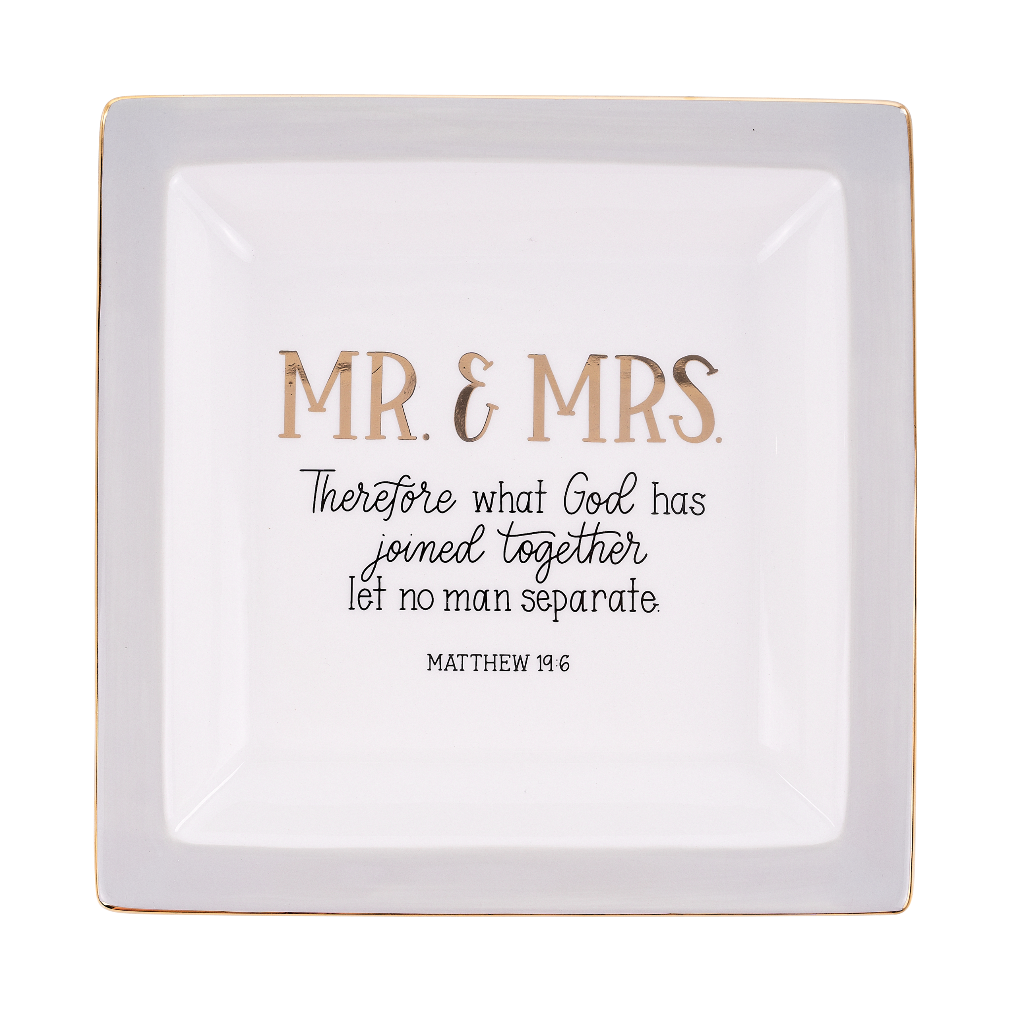 Mr. & Mrs. Joined Together Trinket Tray 1 Mr. & Mrs. Joined Together Trinket Tray