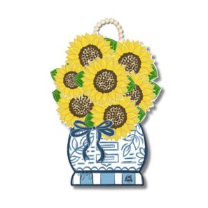 Dk Design Sunflower Pot Door Hanger
