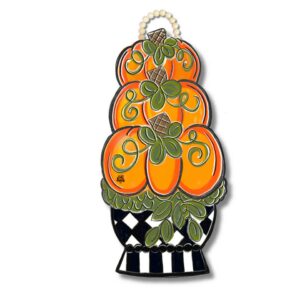 Dk Design Pumpkin Topiary Door Hanger