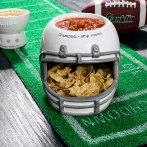 Mud Pie Football Helmet Chip and Dip Server