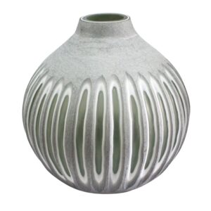 Elevarre 12'' Abbot Medium Green Glass Vase