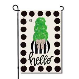 Dk Design Black And White Topiary Glam