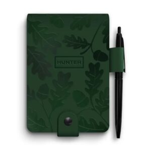 Hunter Mini Jotter - Forrest Green Acorns