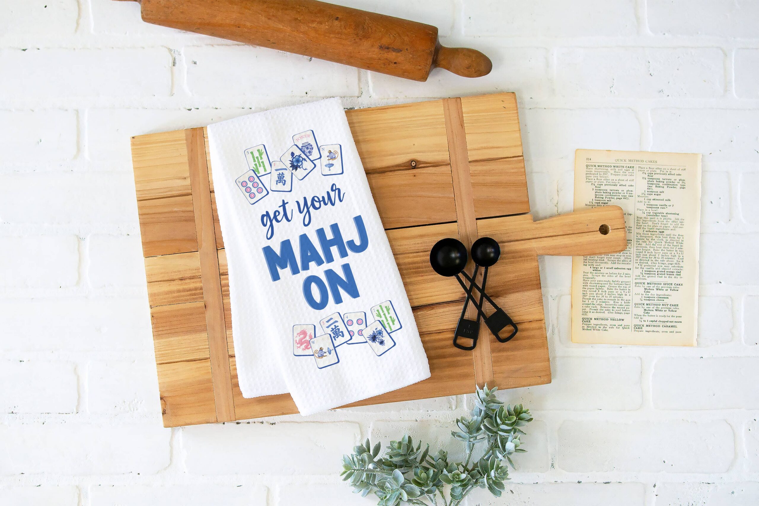 Canary Road Mahjong Kitchen Towel Mah jongg Tile Game Decor Hostess Gift 1 Canary Road Mahjong Kitchen Towel Mah jongg Tile Game Decor Hostess Gift