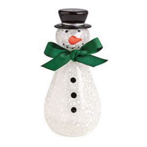 Mud Pie Sm Glass Snowman Sitter