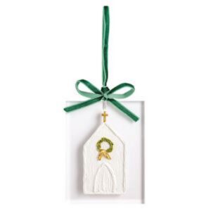 Mud Pie Church Acrylic Ornament
