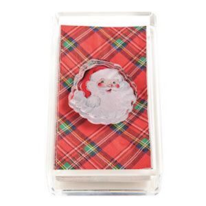 Mud Pie Santa Acrylic Guest Towel
