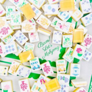 Bam! Let's Mahjong Palm Royale Collection - Matching Mat and Shufflers