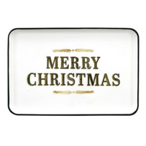Santa Barbara Ceramic Merry Christmas Platter